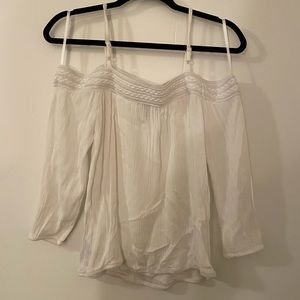 Off the shoulder long sleeve top